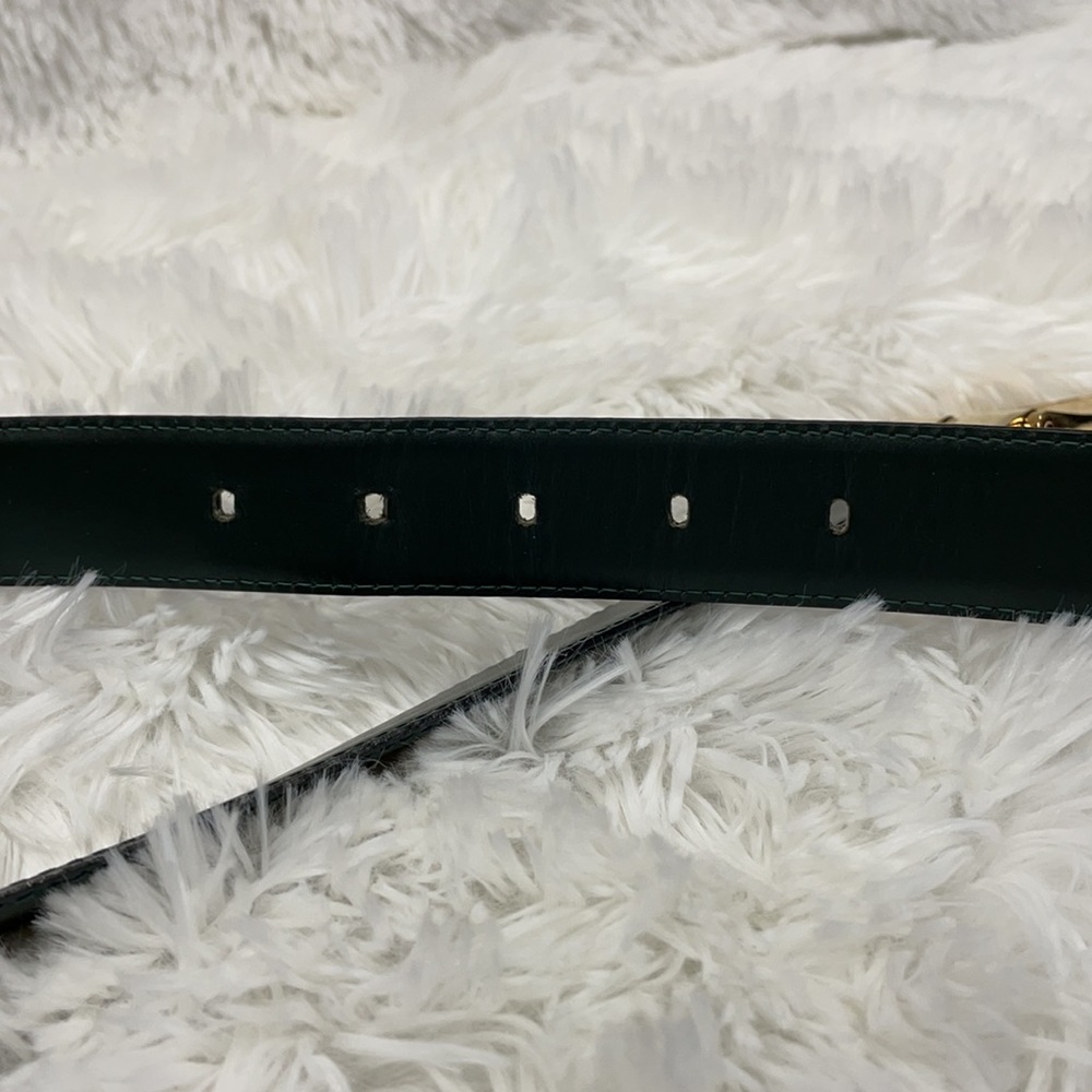 LOUIS VUITTON TAIGA  BELT GREEN CT0945 size 85/34 - Picture 8 of 10